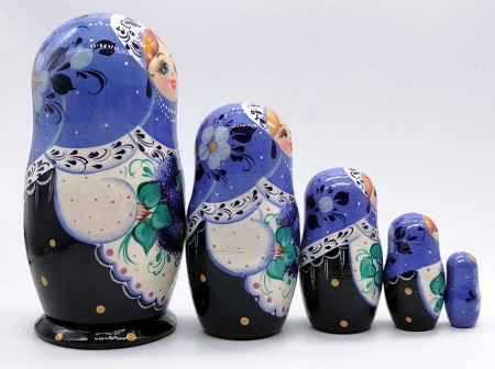 Матрешка сирень 17 см. 5 мест. арт. 8753652