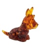 Собака Скотч Терьер №3 Янтарная 70х65 мм. арт. 1312