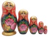 Матрешка Тверская "Цветы" 16 см. 5 мест арт. 757322