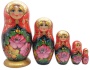 Матрешка Тверская "Цветы" 16 см. 5 мест арт. 757322