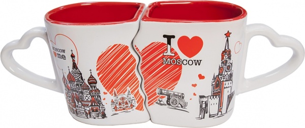 Набор больших кружек "Москва", 2 шт арт 7897444
