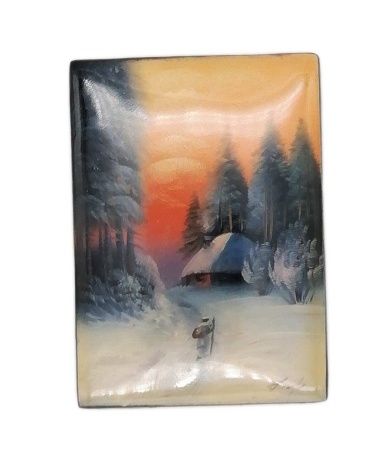 Шкатулка пейзаж Зима 7х5 ссм. арт 5478598