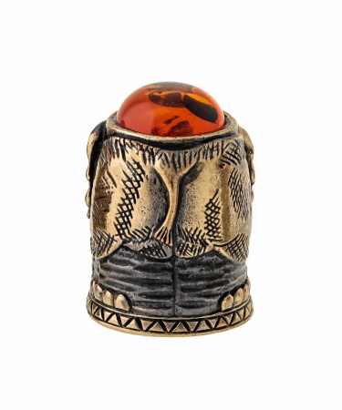 Наперсток Слон с кабошоном 20х30 мм. арт. 1517