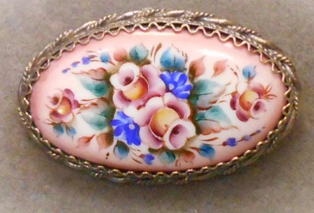 картинка Ростовская финифть Брошь арт. 1118420 