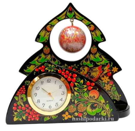 елочка с часами