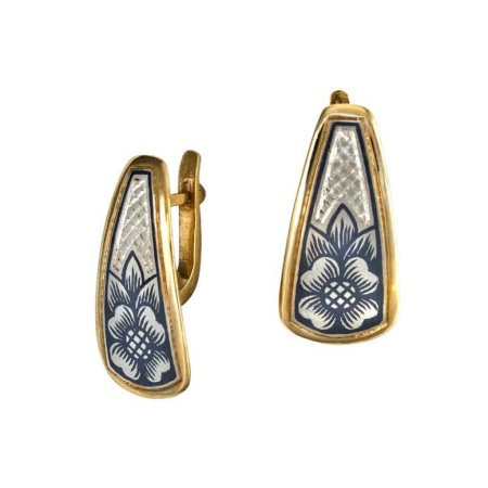 картинка Серебряные Серьги "Чалма" Арт: 10030774А06 