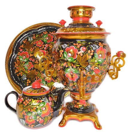 Самовар электрический 3 литра набор "Хохлома" арт. 665319 