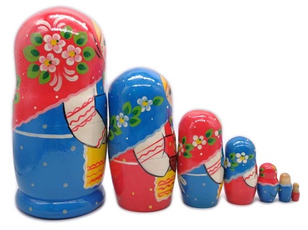 Матрешка Сергиево-посадская 7 мест 19 см. арт. 1331298