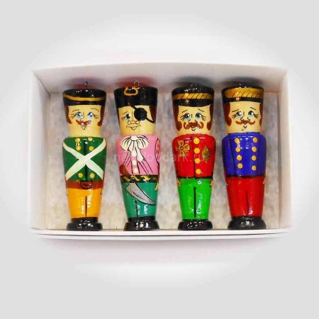 Елочные украшения 7х3см арт. 1218763