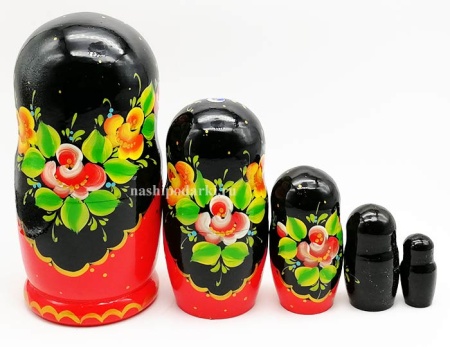 Матрешка цветы 5 мест 17см арт. 986127613