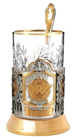 картинка Подстаканник для чая "Орден Победы" позолота