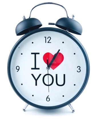 Гигантский будильник "I love you" (черный) Артикул: 4221 