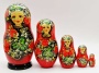 Матрешка "Красная клубничка" 17 см. 5 мест арт. 83324