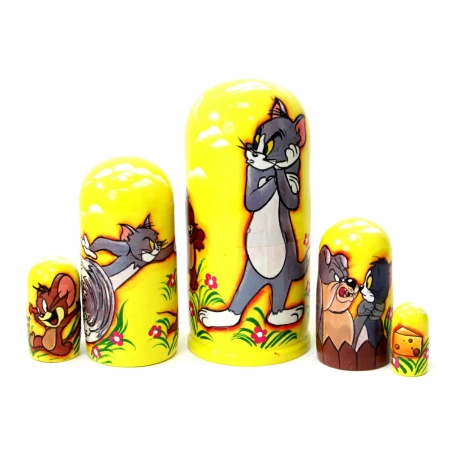 Матрешка Том и Джерри 17см. арт. 756532