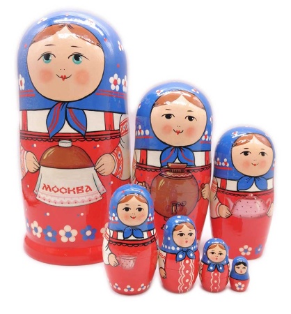 Матрешка Сергиево-посадская "Москва" 7 мест 18 см. арт. 1732298
