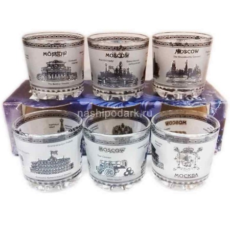 Рюмки набор 6 шт. "Москва"  5х5.5см Арт. 2102317 Рюмки набор 6 шт. "Москва"  5х5.5см Арт. 2102317