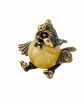 Фигурка из латуни Птица Петух Ципа 25х30 мм. арт. 1226