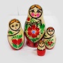 Матрешка "Вятская" 4 места 7см арт. 1218731  Матрешка "Вятская" 4 места 7см арт. 1218731