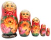 Матрешка с цветами 15 см. 5 мест арт. 658462
