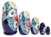 Матрешка с цветами 17 см. 5 мест арт. 756323