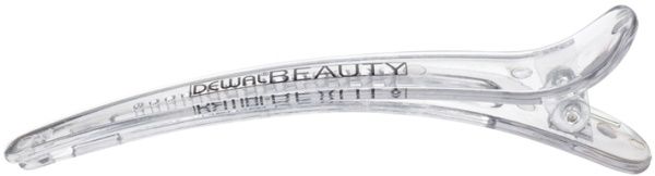 Зажимы для волос (5 шт) DEWAL BEAUTY DBCH86grey/transparent 