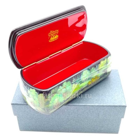 Федоскино картинка Шкатулка Федоскино "Лето" 12х6см арт. 564487 магазин