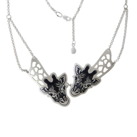 картинка Серебряное Колье "Жираф" Арт: 10190177В05 