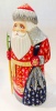 Дед мороз резной Авторский 19 см арт 86786453