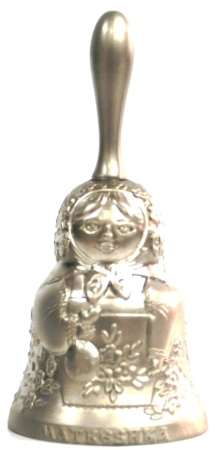 картинка Колокольчик-матрешка металлический арт. 034M0CHM магазин подарков