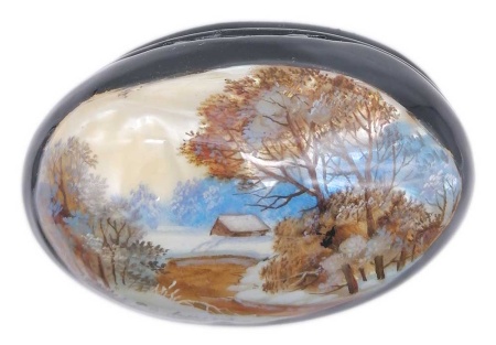 Шкатулка ракушка "Зима" 7х5 см. артикль 9876229 Шкатулка ракушка "Зима" 7х5 см. артикль 9876229