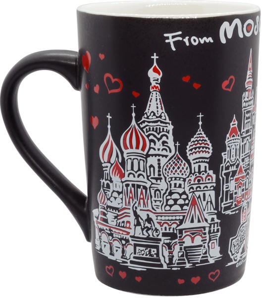 Кружка матовая "From Moscow with love" 350 арт 8768344