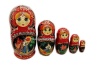 Матрешка авторская 18см 5 мест арт. 921173