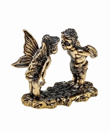 Фигурка из латуни Валентинки без подставки 45х40 мм. арт. 1133.1