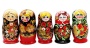 Матрешка недорогая 5 мест 10 см. арт. 3332225