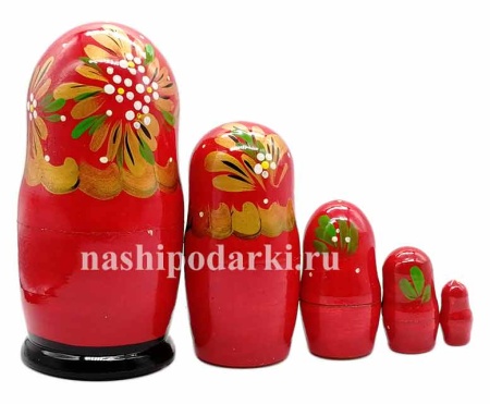 Матрешка клубничка 16 см. 5 мест арт. 176525