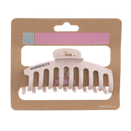 Заколка-краб для волос DEWAL BEAUTY HP005-Beige 
