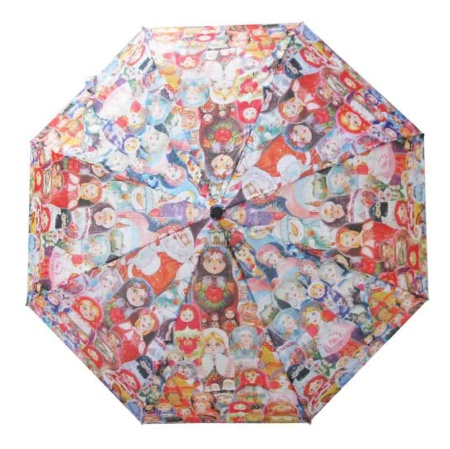 картинка Зонт-трость полуавтомат "Матрешки" арт. 35TA034001 магазин подарков