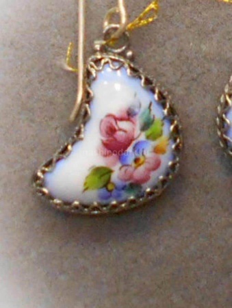 картинка Ростовская финифть Серьги арт. 1118411  картинка Ростовская финифть Серьги арт. 1118411