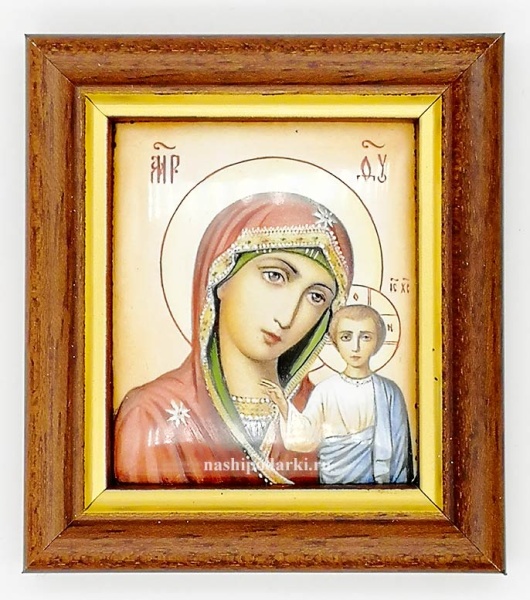 картинка Иконка Ростовская финифть Богородица 8х7 см. арт. 6585222 