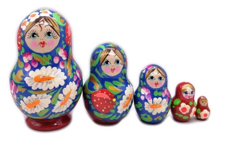 Матрешка 5 мест 10 см. арт. 7533726