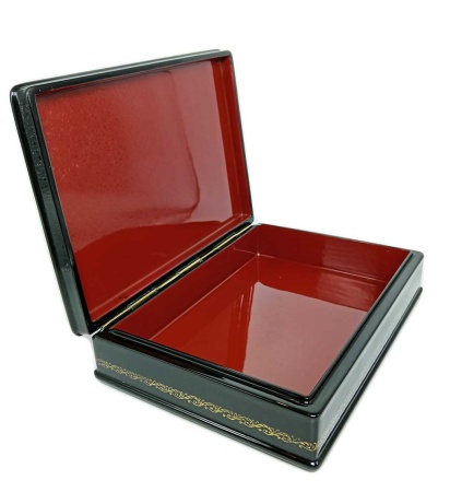 Шкатулка лаковая авторская "Каменный цветок" 13х19 см. арт. 763399