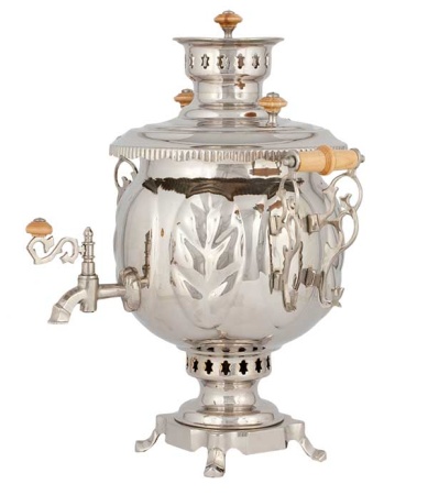 Самовар жаровой, форма шар, 4.5л 37х28х49см  Самовар жаровой, форма шар, 4.5л 37х28х49см