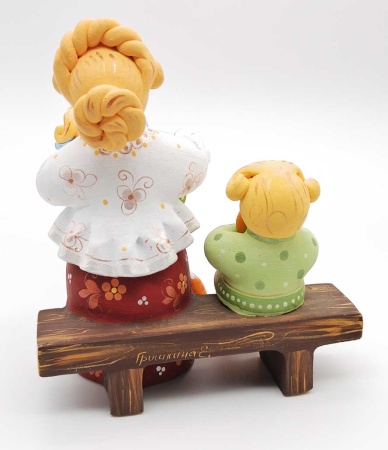 Ковровская игрушка "На скамейке" 15х13 см. арт. 521343313