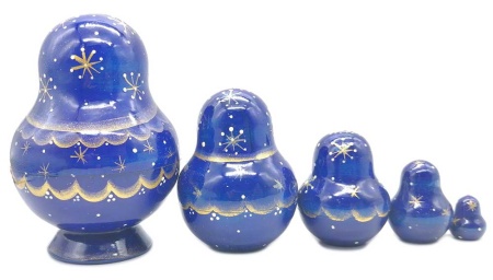 Матрешка "Зимняя рябинка" 12 см. арт. 5746754