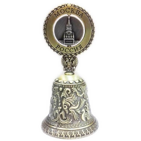 Колокольчик серебристый "Москва Россия" Арт. 2102311