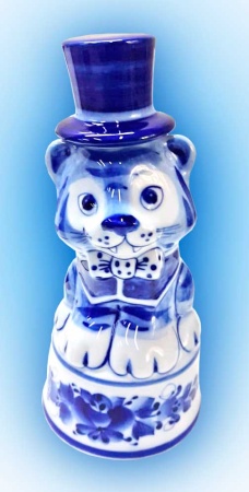 ШТОФ ПУШ гжель 90*118, объем 0,4 л, арт. 864329