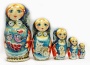 Матрешка "Авторская"  5 мест 18см арт. 282411