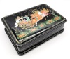 Шкатулка палех тройка 17х12 см. арт. 98752 