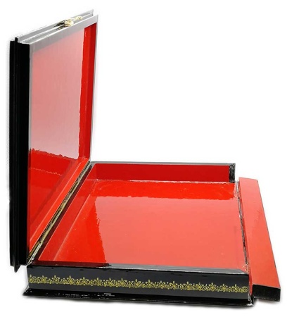 Шкатулка лаковая миниатюра "Царь Салтан" 34х25х6 см. арт. 763589