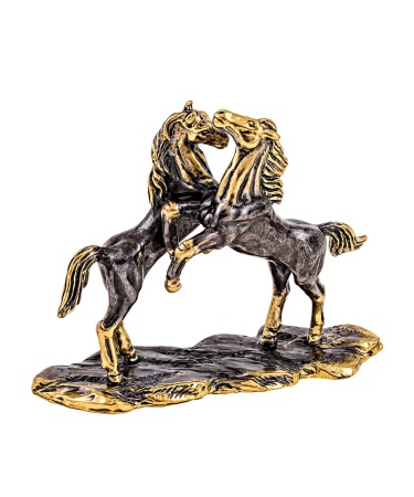 Лошади пара без подставки 65х45 мм. арт. 2084.1